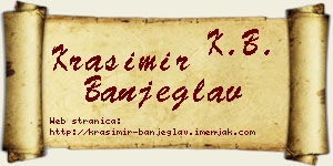 Krasimir Banjeglav vizit kartica